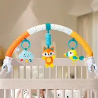 Arc de poussette pour bébé, jouet, cloche de jeu amusante pour nouveau-nés, activité sensorielle réglable pour videurs et siège de sécurité de voiture, jouets suspendus pour lit 2
