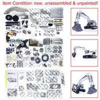 LESU LR945 KIT RC Hydraulic Metal Excavator Light System 1/14 Remote Controlled Digger Model Unpainted Unassembled Model TH22635 1