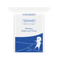 200Pcs Wet Cotton Stretch Disposable Water Saving Cotton Pad Portable Makeup Cotton Breathable Facial Mask Paper Wet Compress 1