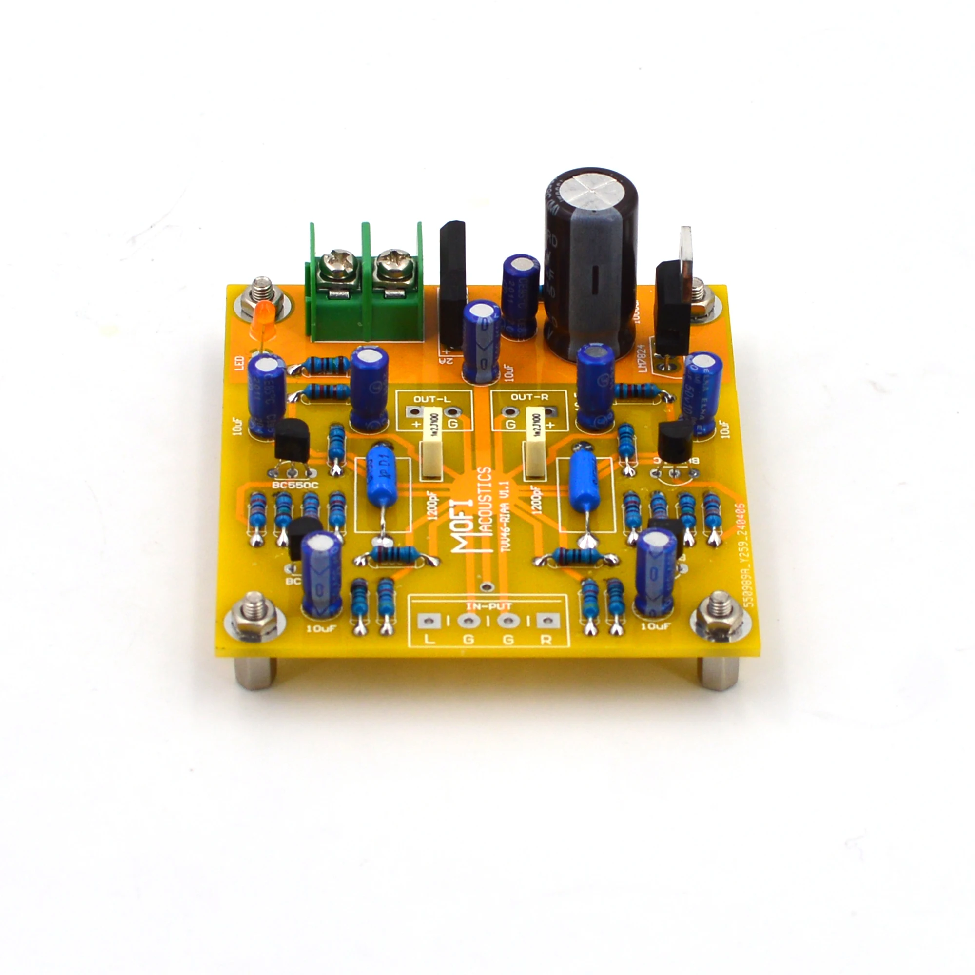 MOFI Dual TVV46-Fully Discrete Phono Amplifier(MM) RIAA-DIY Kit audio amplifier board
