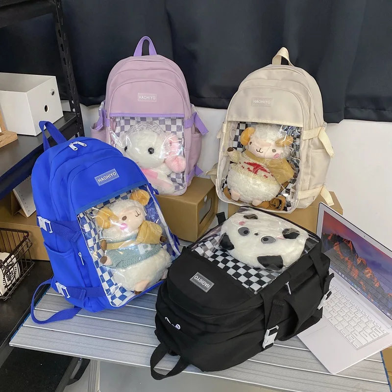 

Новый мультяшный нейлоновый рюкзак, детская модная школьная сумка с мультяшным медведем для мальчиков и девочек, коллега, Повседневная дорожная сумка BG143