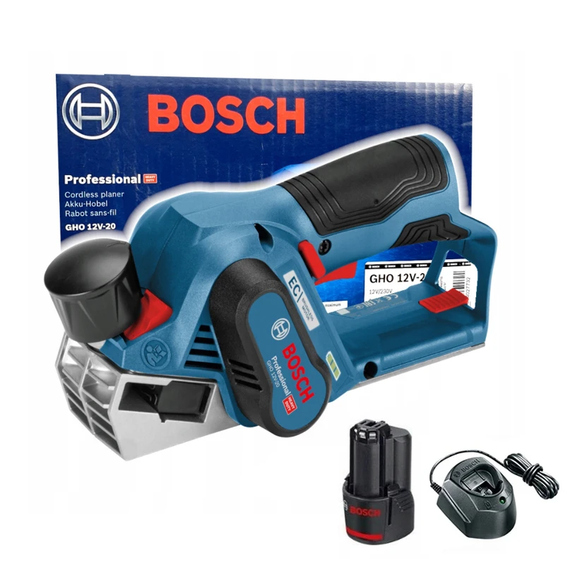 Bosch cepillo eléctrico inalámbrico GHO 12V 20, de mano sin escobillas, profesional, 12V, para carpintería, con batería| | - AliExpress
