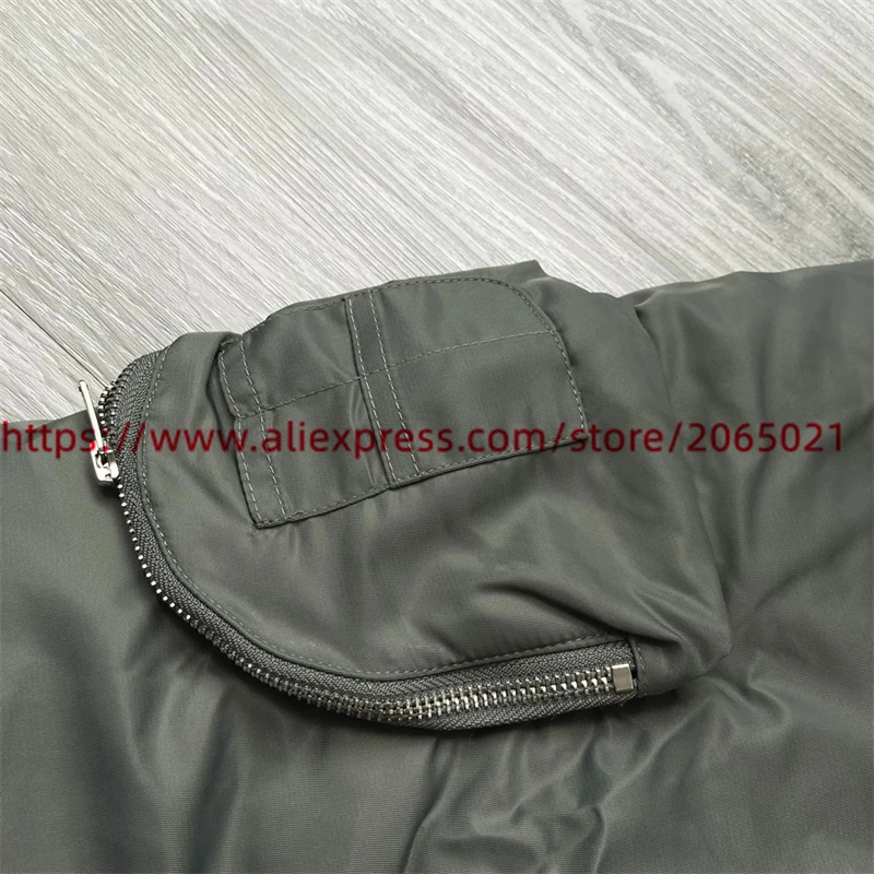 GRAILZ Flight Jacket Baseball Coat Parkas Men Women 1:1 Top Quality Zipper Multiple Pockets Down Jackets