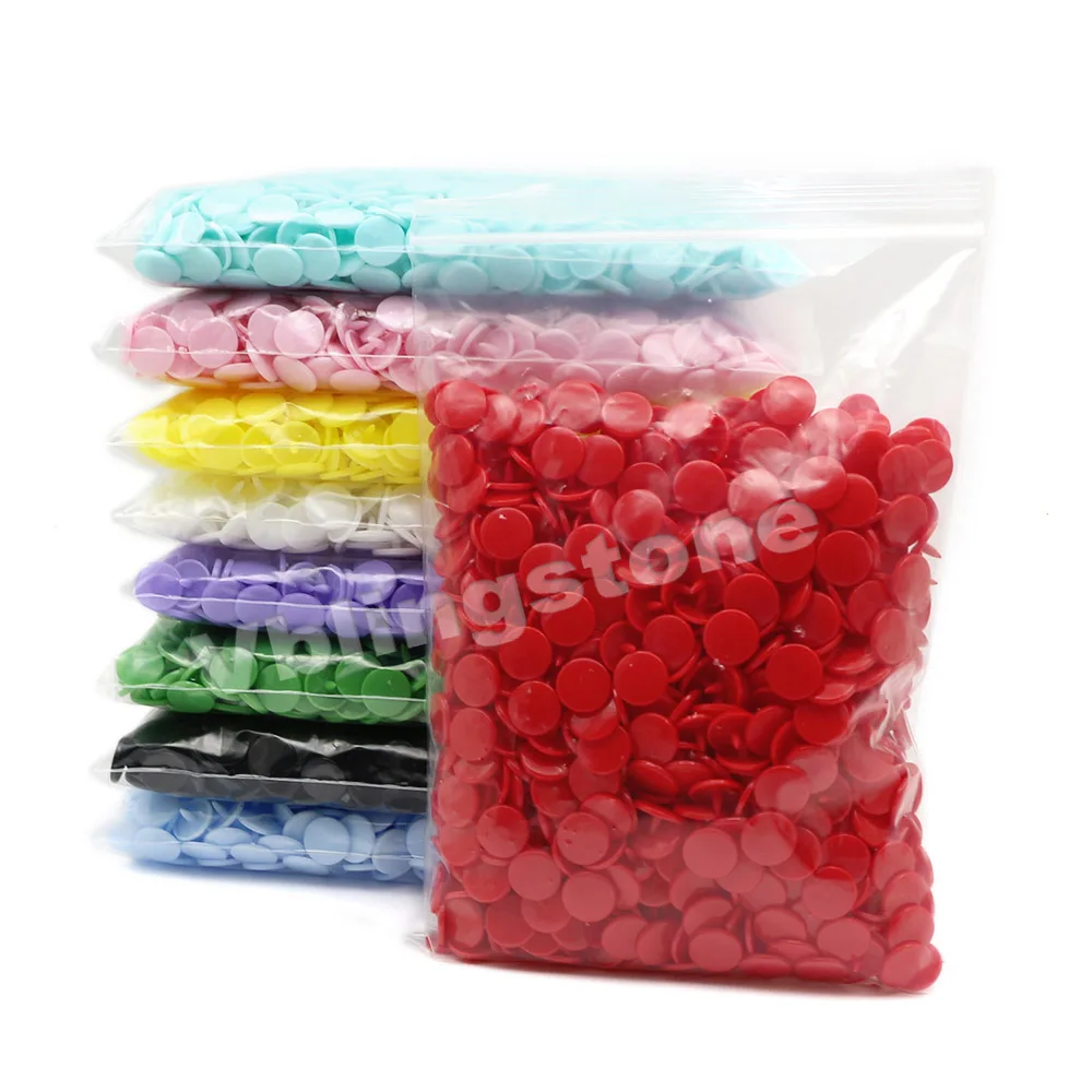 100SetsButton12MMT5RoundPlasticSnapButtonsForClothesPress
