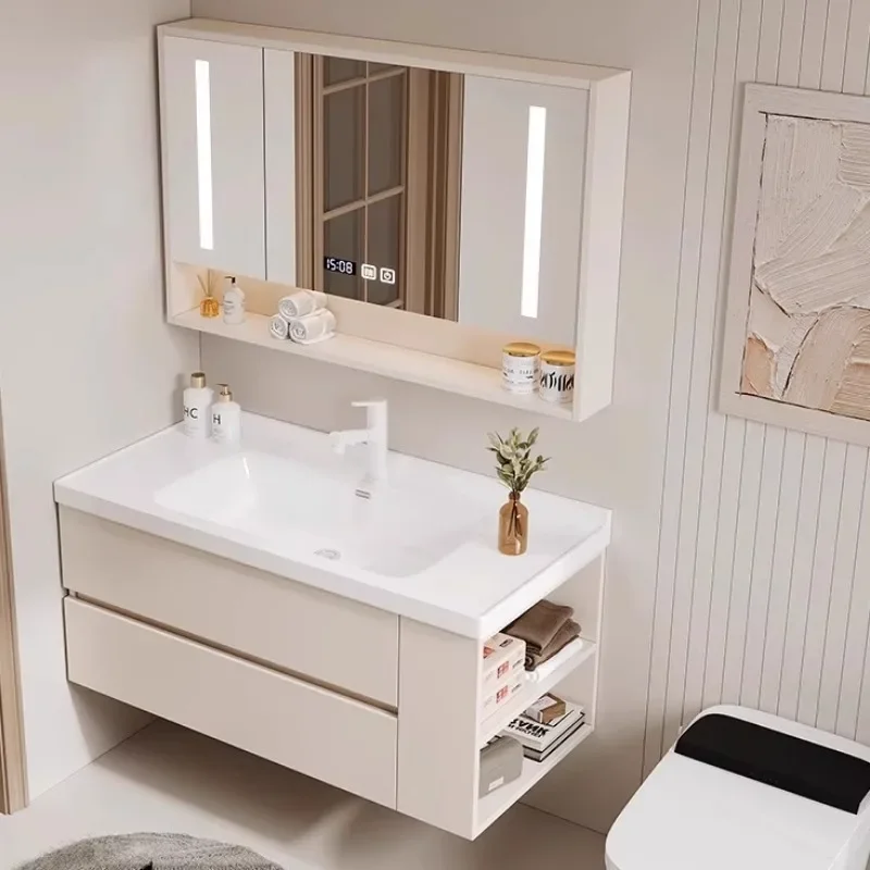 Light White Toilet Drawer Bathroom Vanities Storage Bathroom Vanities Mirror Closet Vintage Gabinete Para Banheiro Furniture