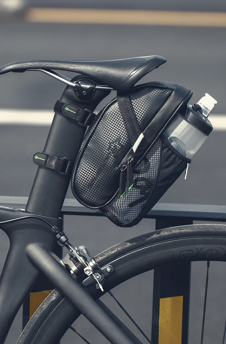 Rainproof Bike Saddle Bag Bicycle Rear Bags With Water Bottle Pocket Bicycle Ref