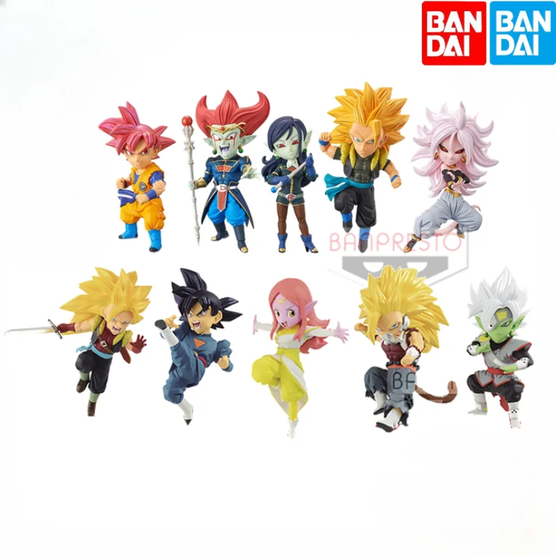 

Original Bandai Banpresto WCF DRAGN BALL HEROES Goku Qversion Mini Anime Character Figure Model Toys Gifts Collection Ornament