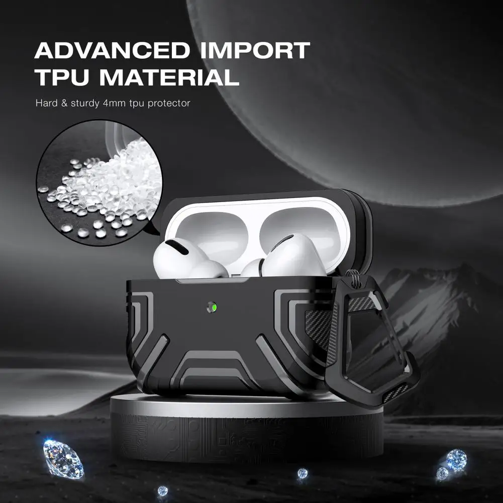 

Earphone Case Practical All-inclusive TPU Anti-lost Storage Earphone Protective Sleeve