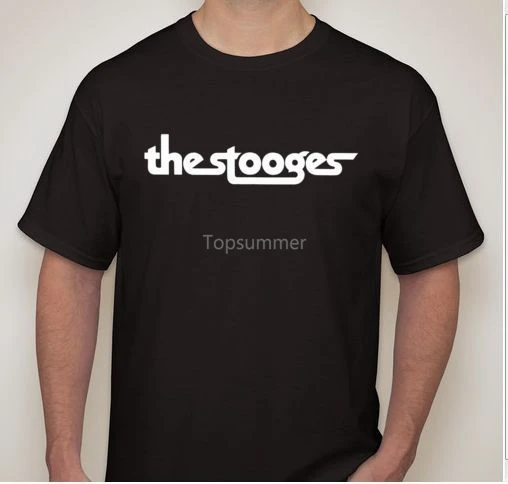 

The Stooges Punk Rock Band T Shirt New Fashion Mens Short Sleeve Tshirt Cotton T Shirts Simple Short Sleeved Cotton T Shirt