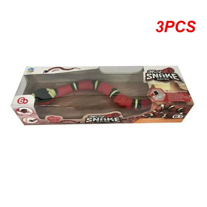 

3 шт. Индукционная змея, забавная интеллектуальная автоматическая обход препятствий для домашних животных, кошек, геймплей, игрушки для кошек с умным датчиком