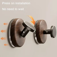 1/4 PC ห้องน้ํา Robe Coat ผ้าเช็ดตัวดูดถ้วย Hook กันน้ําเสื้อผ้าแขวนกระเป๋า Sucker Hook ประตูตู้เสื้อผ้าตู้ลิ้นชักจับ 3