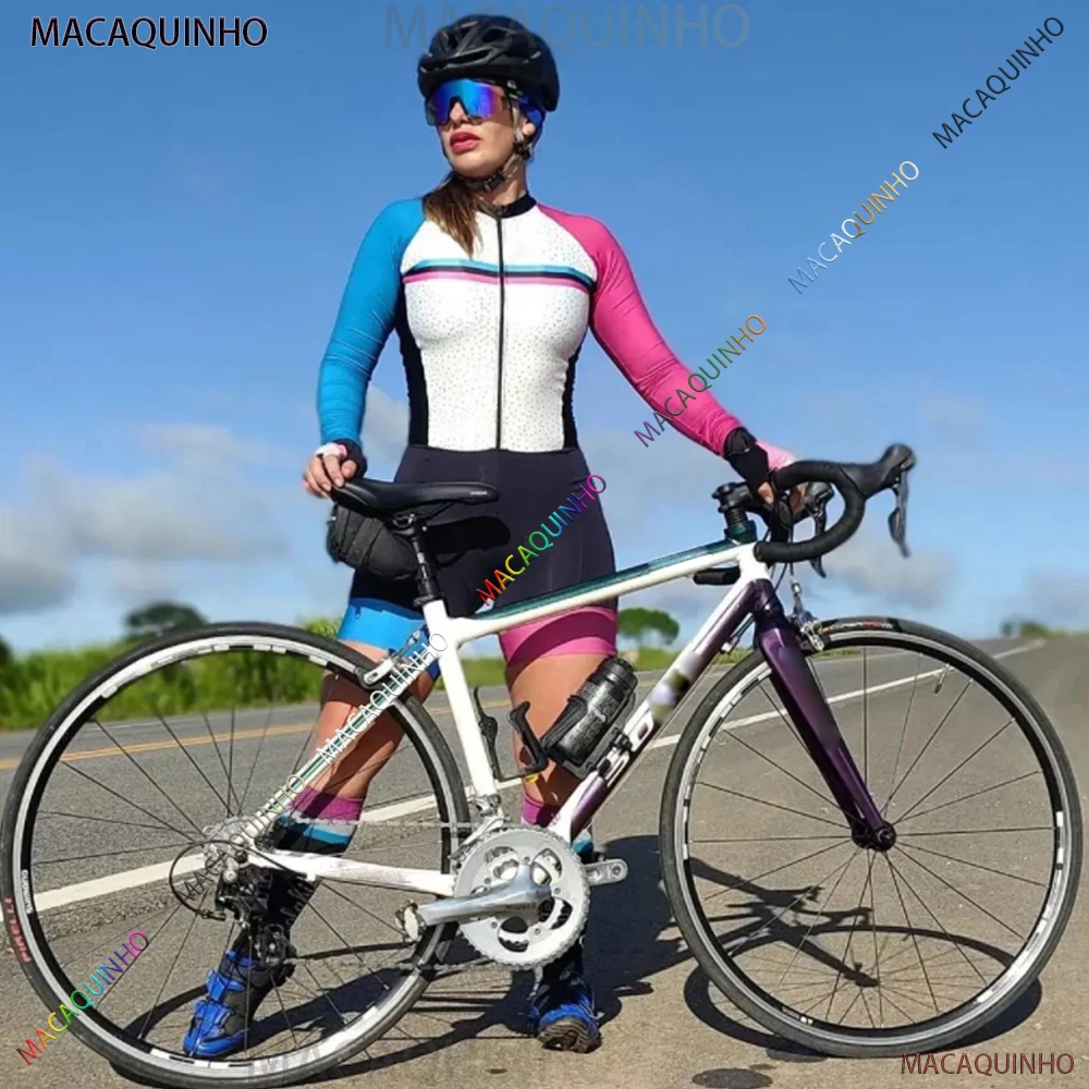 Las mujeres profesión traje de Triatlón de ropa ciclismo skinsuits Cuerpo  Conjunto Rosa ropa de ciclismo mujer prendas mono triatlón kits Variedad de