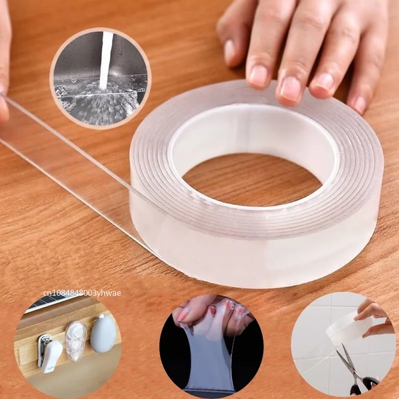 1/2/3/5m Nano Double Sided Adhesive Acrylic Suitable for Home Decoration