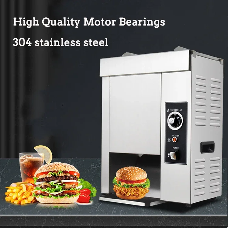 Hot Sale Vertical Electric Electric Toaster Sandwich Maker Hamburger Bread Bun Toaster Machine 3
