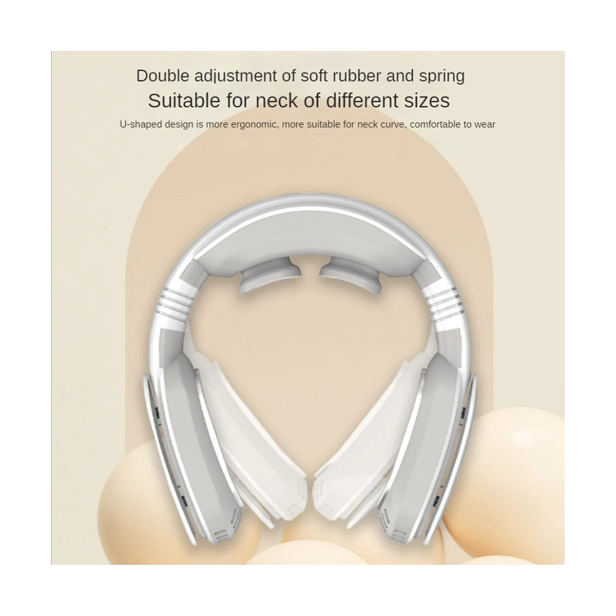 

Подвесной шейный вентилятор, Кондиционер без листьев с шейным ободом, охлаждающий массажер с подогревом, горячий компрессор, Вибрационный массажер, C