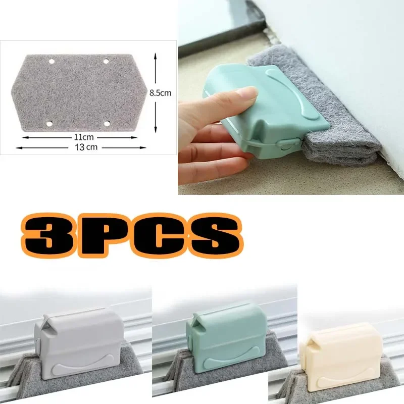3PCS Window Groove Cleaning Cloth Kitchen Cleaning Window Brush Windows Slot Cleaner Brush Clean Slot Clean Tool window cleaning brush