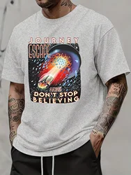 T - shirt d'Été pour Homme en Coton - Style Décontracté et Tendance avec Imprimé Artistique - S (A1904 - hui)