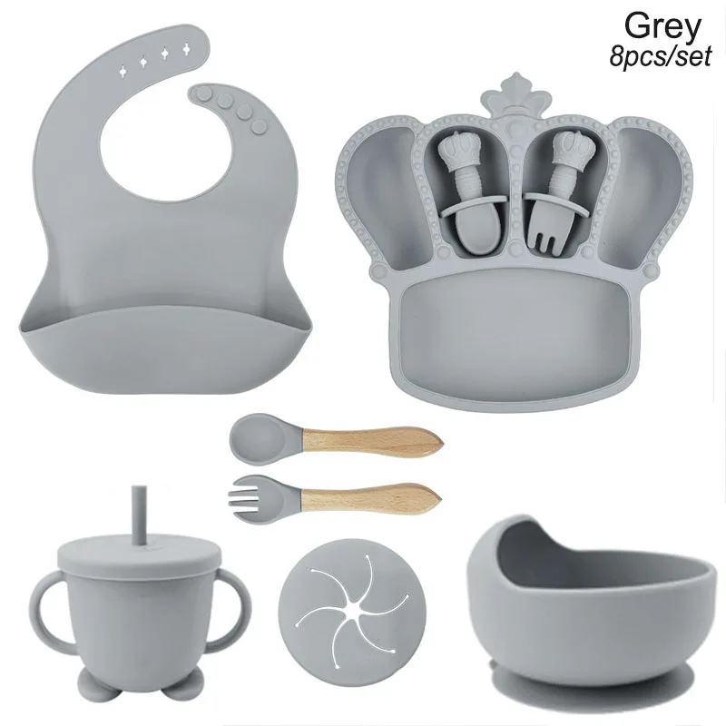Grey 8 Pcs