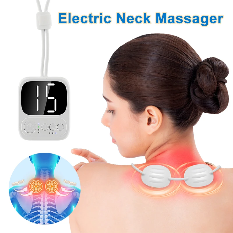 

Electric Neck Massager Home Neck Pulse Spine Pain Relief Cervical Relaxation Tool Physiotherapy Deep Tissue Massage