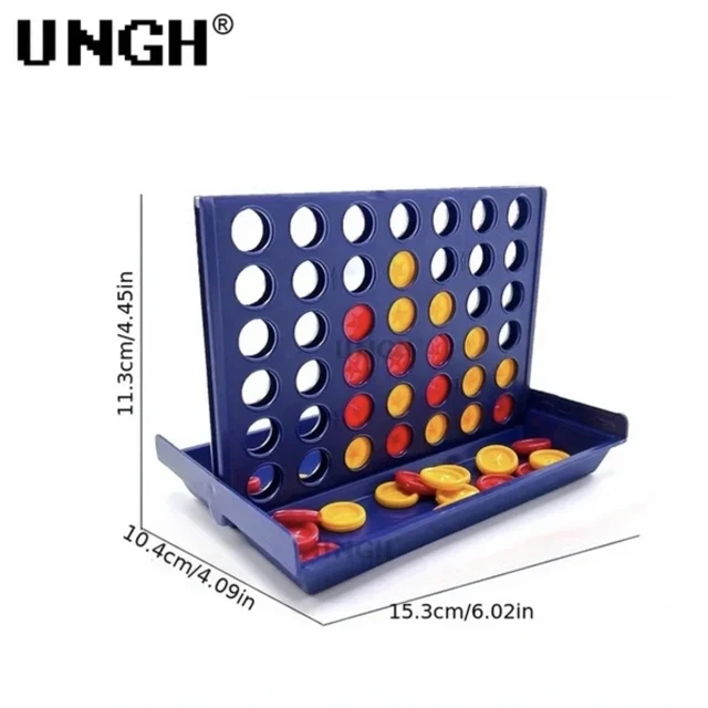 UNGH Four In A Row Bingo Chess Connect Classic Family Board Game Toys Fun Educational Toy for Kids Children Entertainment Game 6