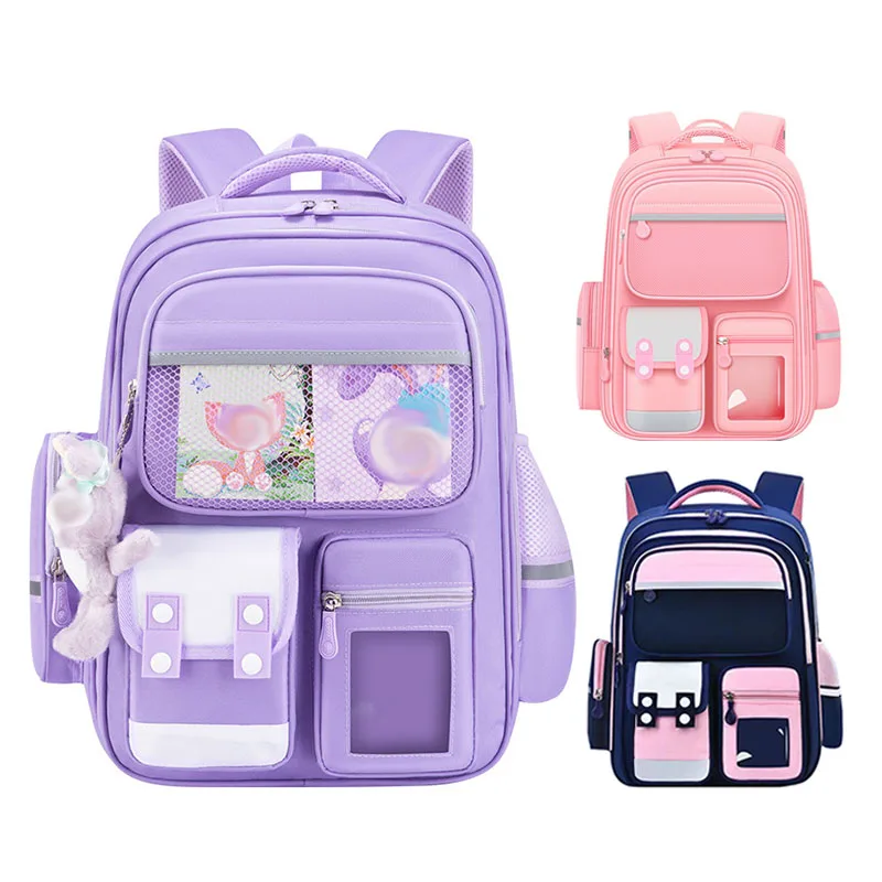 Children's Schoolbag Student Backpack Burden-reducing Large-capacity Kid's Backpack Back To School Book Bags School Supplies 1