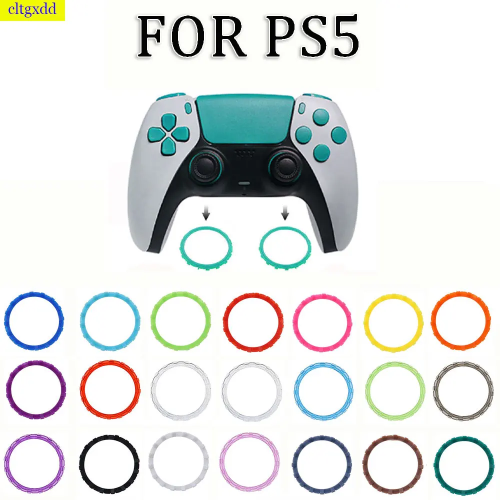 

2PCS Plastic Thumbstick Accent Rings For PS5 Controller Replacement Parts