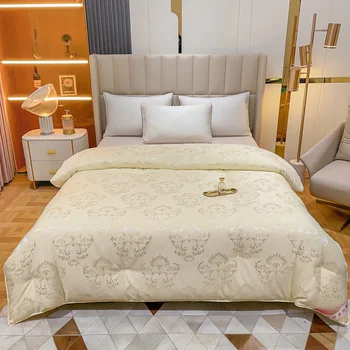 100% Natural Mulberry Silk Comforter King Queen Twin New Summer Cool Duvet Winter Warm Thick Blanket Single Couple Bedding Quilt