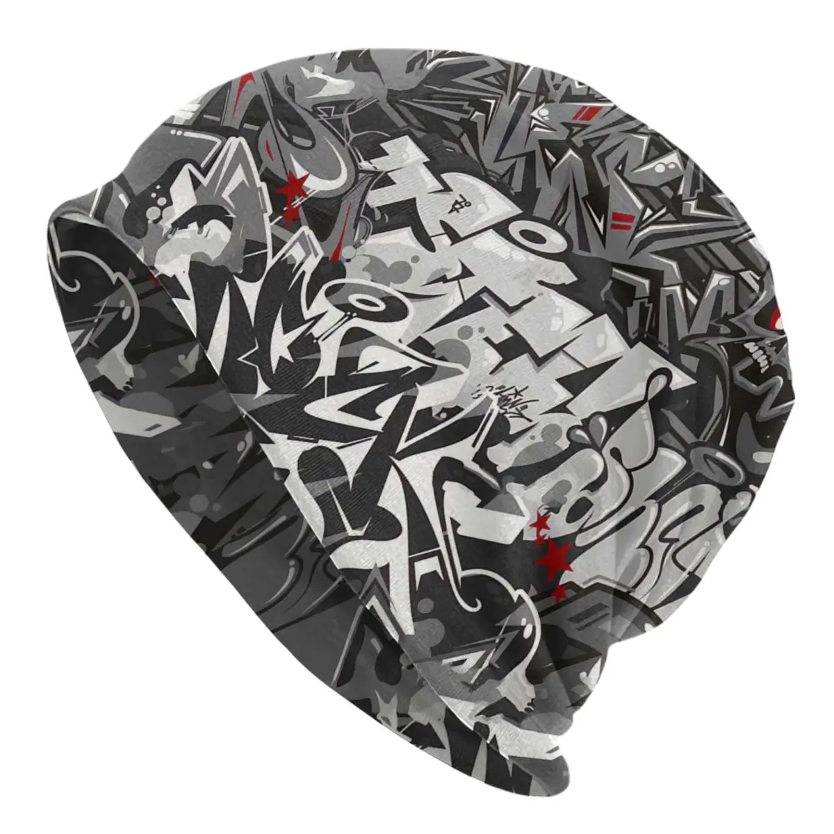 Bonnet Graffiti Étoile Y2k Bonnet Baggy Slouchy Bonnet Crâne, Automne