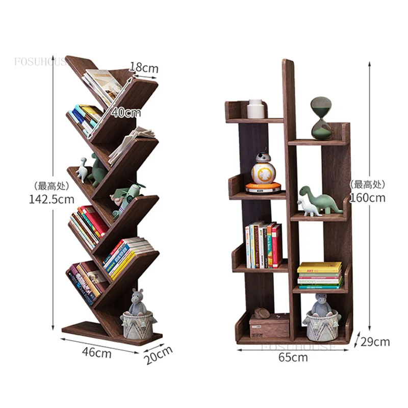 Modern Wood Bookshelf