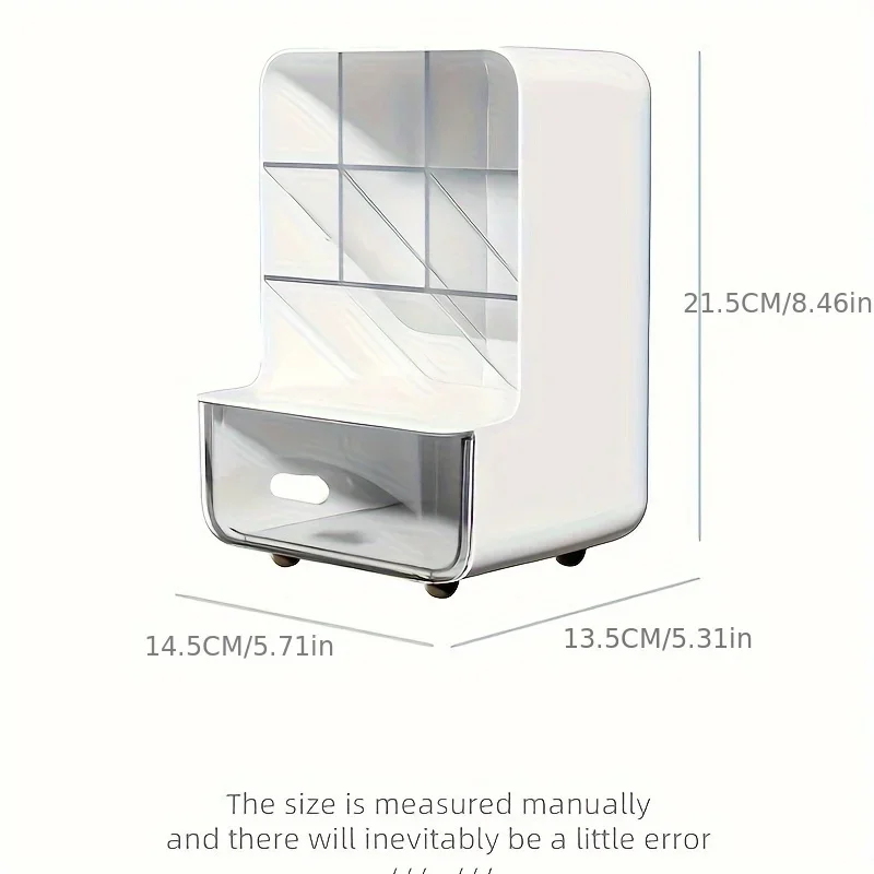 1Pc Slant insertion pen holder, student desk, stationery storage box, large capacity office desk, miscellaneous storage rack