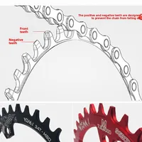 Plateau de vélo 96BCD rond/ovale 30t 32t 34t 36t 38t 40t 42t 44t 46t 48t 50t 52t, roue de vélo de montagne ultralégère et étroite 4