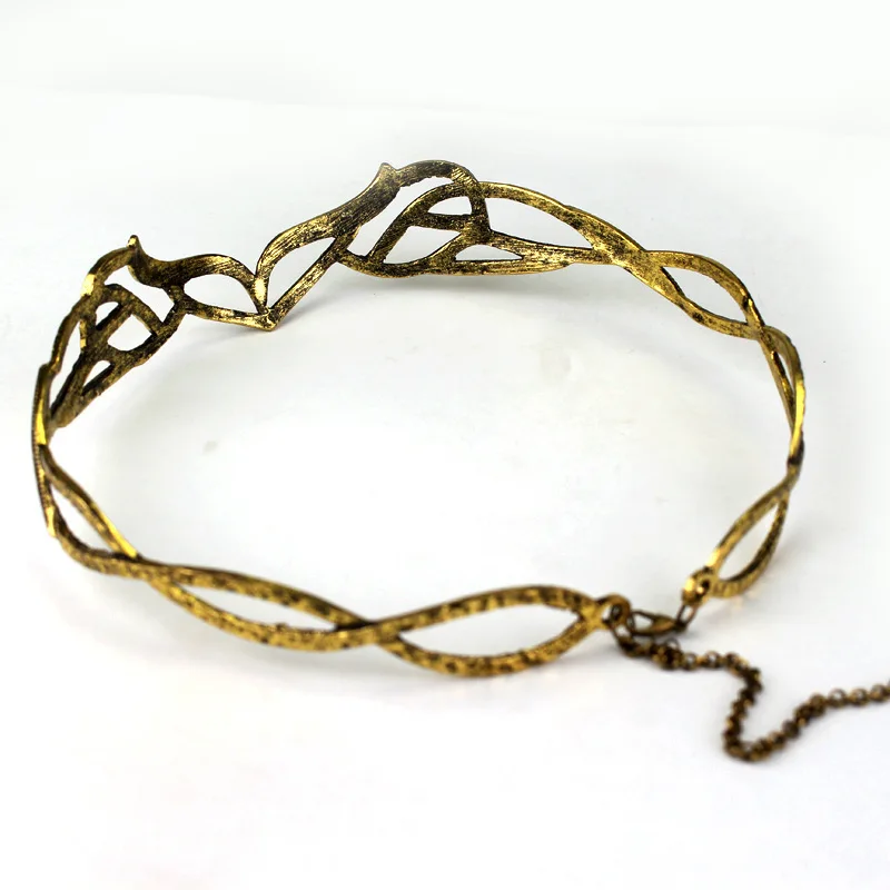 Movie Hobbit Elrond Tiaras Elf Lord Crown Cosplay Headwear Adjustable Unisex Jewelry Alloy Headband Hair Accessories Gifts Prop hair accessories
