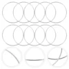 10 Pcs Simple Dreamcatcher Round Metal Ring Plating Ring Hand-made Dress Accessory for Woman Girl (10cm) 5