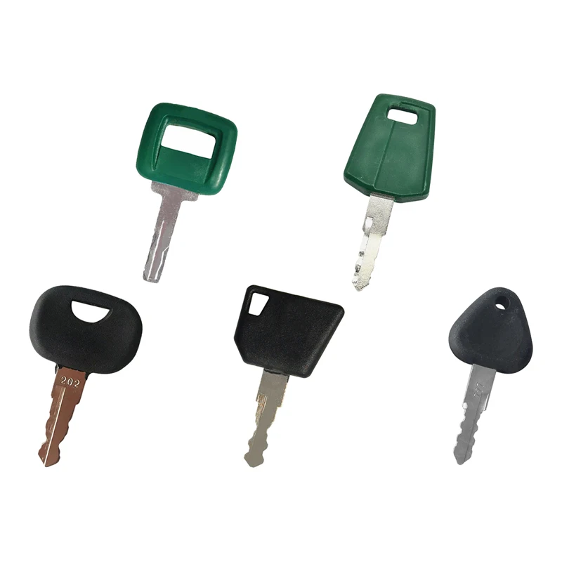 701/45501 70145501 C001 17225331 11039228 RE183935 New 5Pcs Heavy Equipment Ignition Keys Compatible with Volvo Excavators