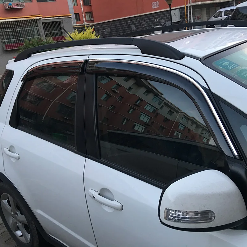 Abs Chrome Car Window Sun Vent Visor Parapioggia Parasole/Parapioggia Decorazione Esterna Per Suzuki Sx4 2007-2013 Hatchback