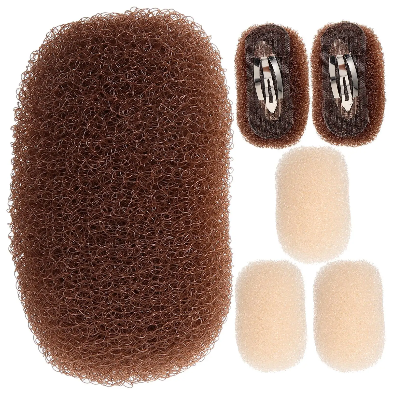 6 Pcs Hair Booster Curly Accessories Grips Volume Bump Clips Bases Hairpin Girl Pad Styling Clamp Women's