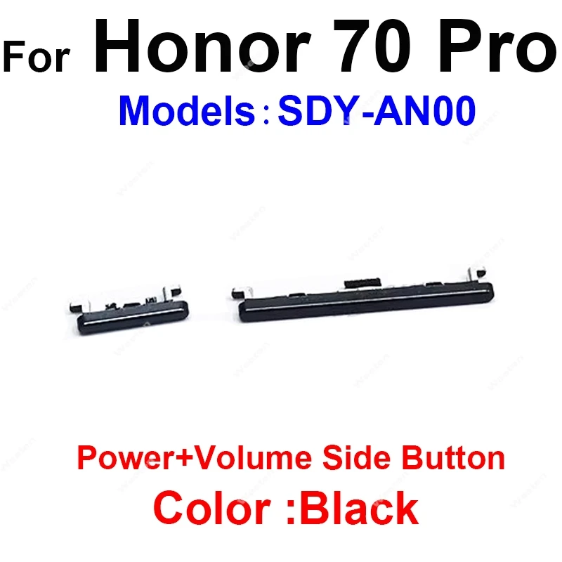 Power Volume Side Button Switch Replacement for Huawei Honor 70 Series