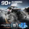 DEERC DE45 RC Car: 1:14 4WD Monster Truck, Metal Shell, 2 Batteries, 90 Min Play, 2.4GHz, LED, Rock Crawler 4