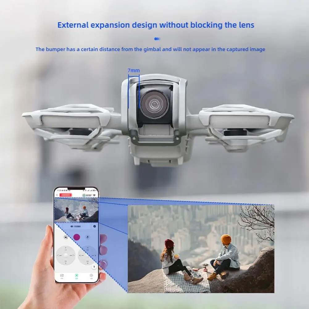 Description Picture 6 of itemFor DJI Neo Aluminum Alloy Gimbal Bumper Protective Bar Anti-collision Anti-Collision Lens Protector Bar Guard Drone Accessories