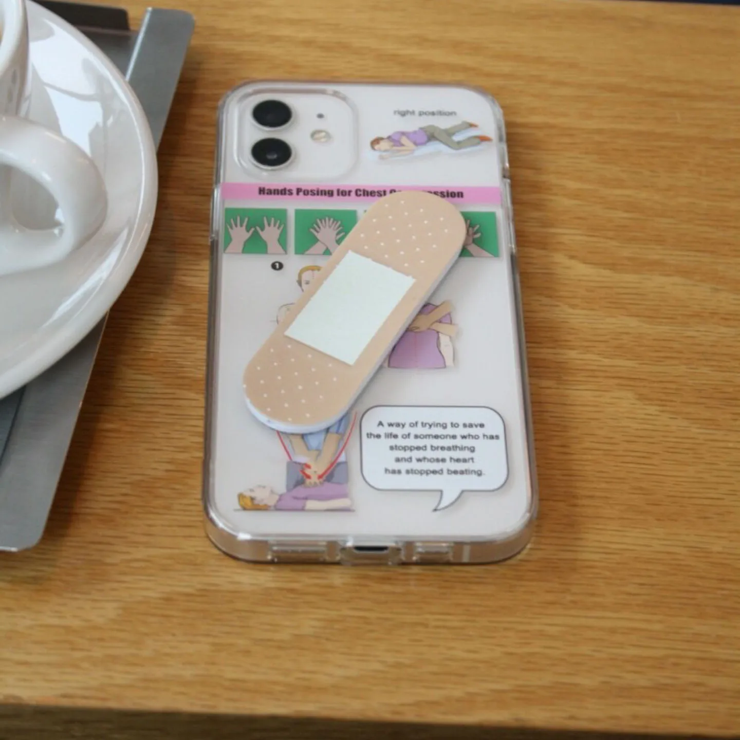 

Креативный чехол для телефона в Корейском стиле с держателем для бандажа для iPhone 15pro/14pro max 13/12/11