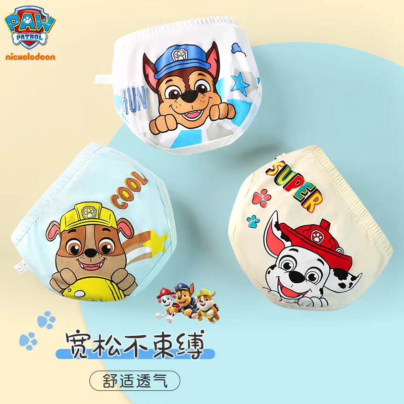3 pièces/ensemble Original Paw Patrol sous-vêtements en coton pour enfants Chase Marshall Rubble garçon bébé Triangle sous-vêtements garçons Shorts slips 1 3 pièces/ensemble Original Paw Patrol sous-vêtements en coton pour enfants Chase Marshall Rubble garçon bébé Triangle sous-vêtements garçons Shorts slips 1
