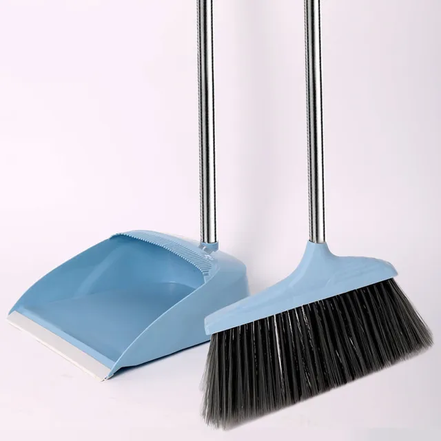 Broom and Scoop Set Dust Brooms Floor Cleaning Brush Water Wiper Magic Pan Squeegee Bathroom