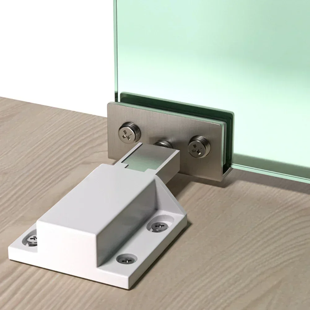 Stainless Steel Glass Door Hinge Glass Clamp Double Head Magnetic Catch Display Cabinet Hinge For 5-8mm Furniture Hardware cabinet door hinges furniture hinge cabinet hinges stainless steel door hinges