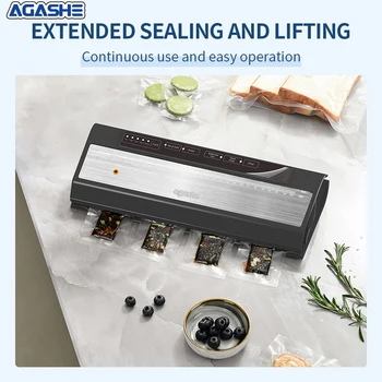 AGASHE offers 15 free vacuum bags, household kitchen food vacuum sealing packaging machine, and dry and wet food models as gifts 2