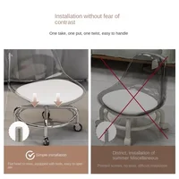 Household Backrest Low Stool with Wheels, Toddler Roller Skating Chair, Stylish Small Chair for Kids' Use Kids’ Rolling 4