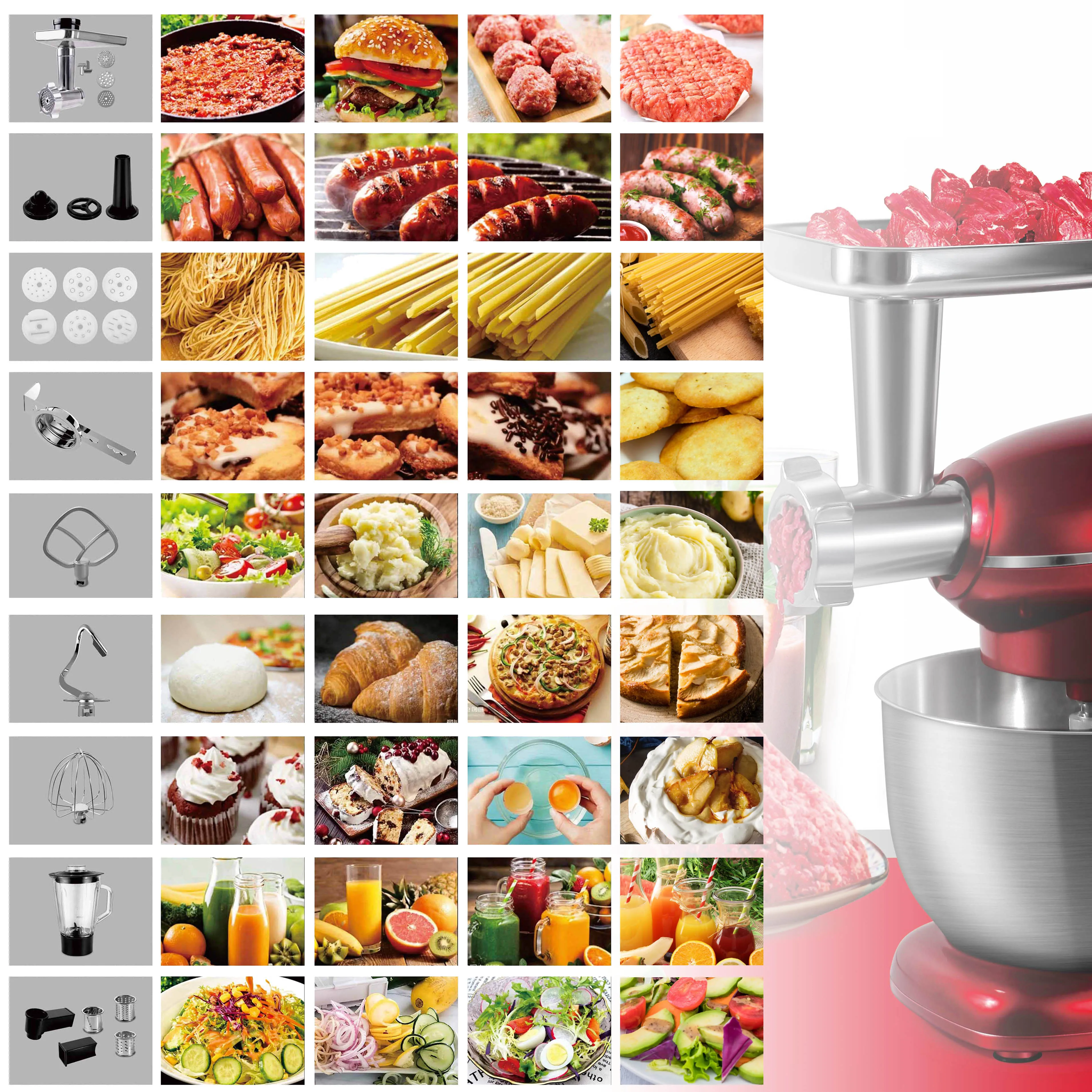 Sonifer Stand Mixer.reduction design, no displacement during,operation.Removable transparen bowl coverwith holes for adding ingr 2