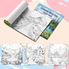 Adult Picture Book: Coloring Book Mountains and Rivers Pictures on Thick Paper The Ideal Gift for A Multi-color Pencil Art Party 3