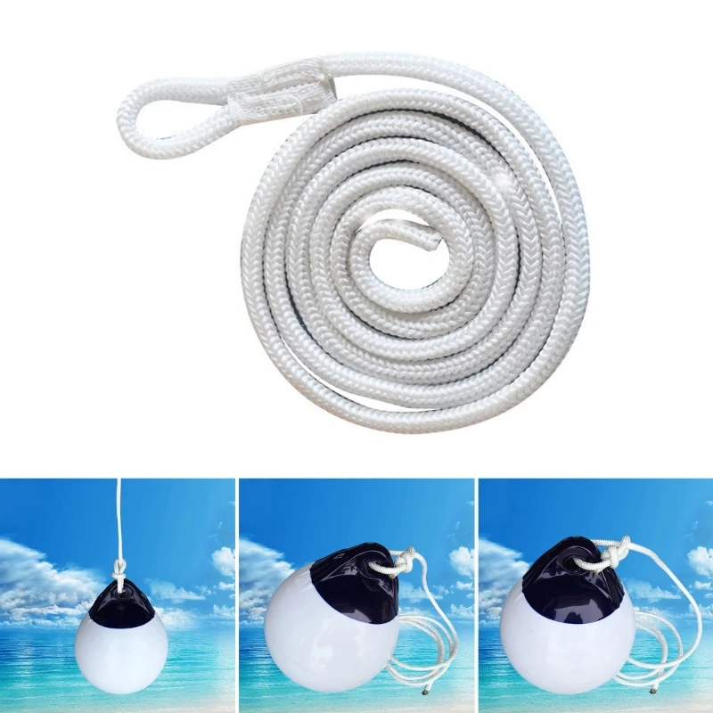 5FT Boat Yacht Lines DoubleBraided Bumpers Whips Rope Docking для каноэ Crafting F19A