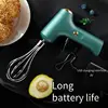 Home Baking USB Handheld Electric Whisk Whipping Cream Stirring Kitchen Gadgets Portable Electric Food Mixer Blender 3 Speeds 2