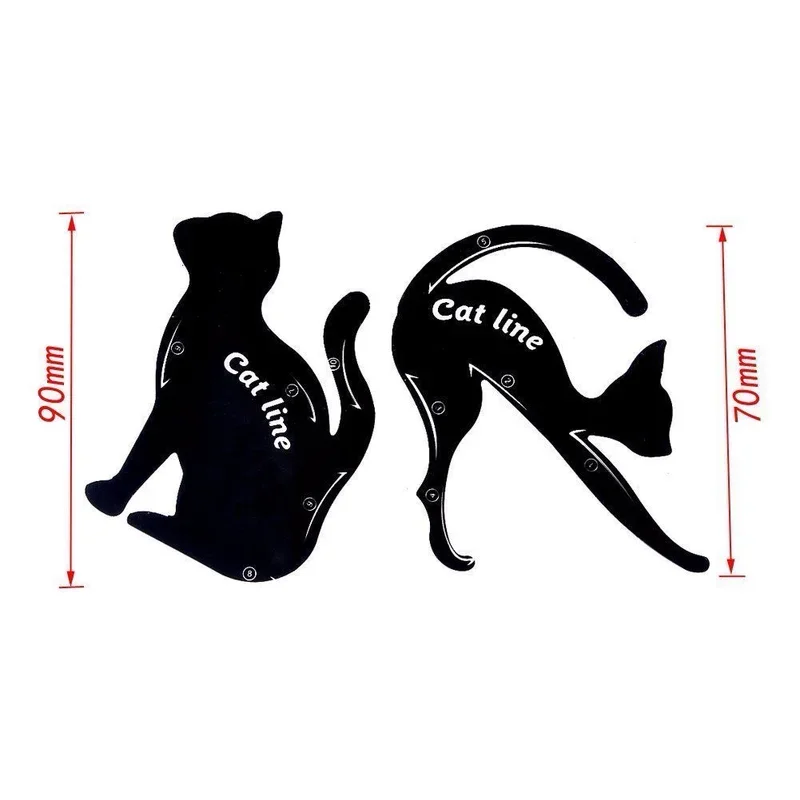 Eye Liner Makeup DIY Cat Eye Eyeliner Stencil Eyebrow Stencils Models Eyebrow Eyes Liner Template Shaper 2 pcs/set for makeup tools,eyebrow stencil tool,eyeliner stencil tool,eye makeup tools